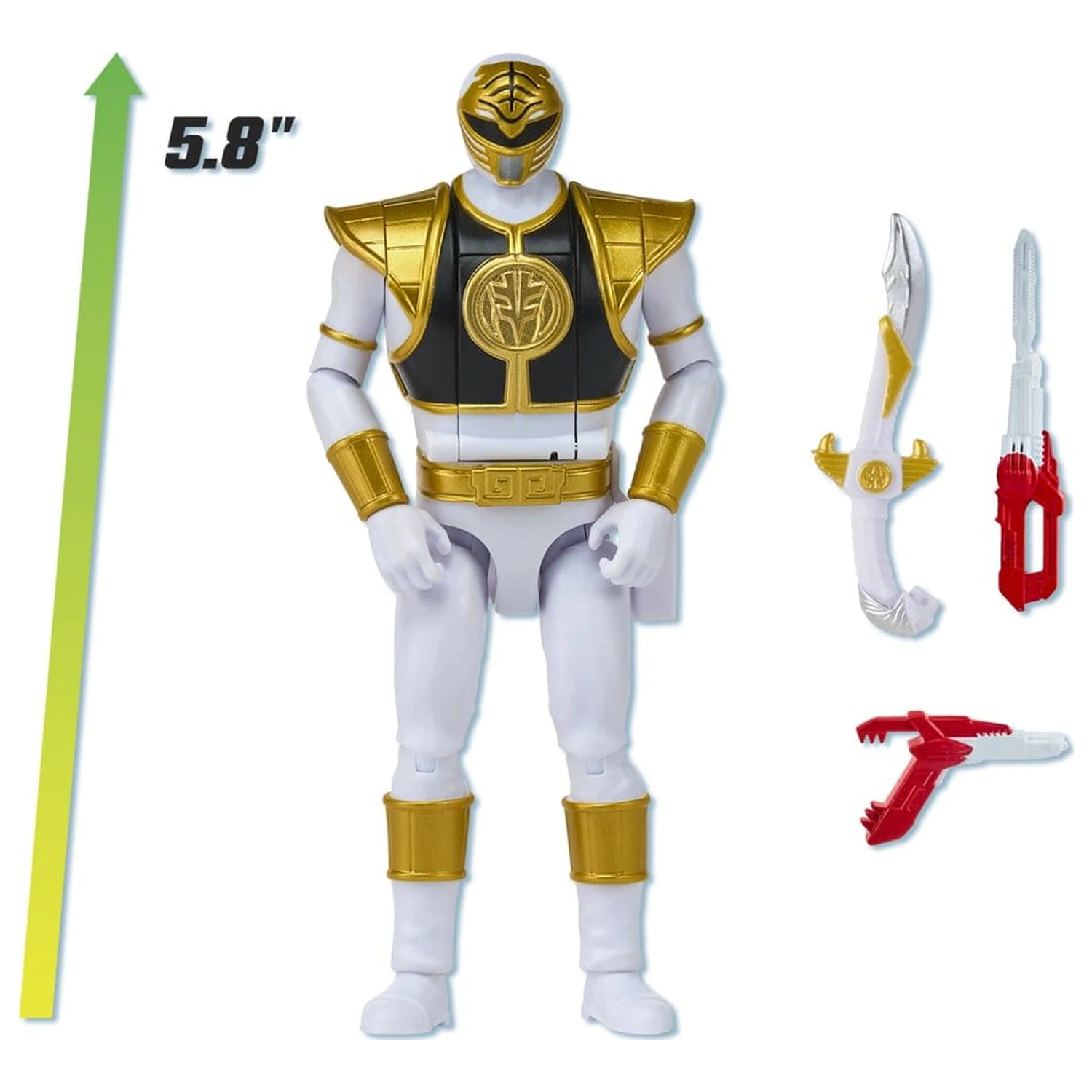 Power Rangers Auto-Morphin akcijska figura White Ranger 15 cm fotografija izdelka