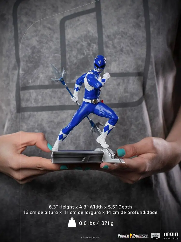 Power Rangers BDS Umetniška skala kip 1/10 Blue Ranger 16 cm fotografija izdelka