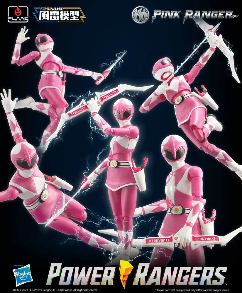 Power Rangers Furai Model Plastični Model Komplet Pink Ranger 13 cm fotografija izdelka