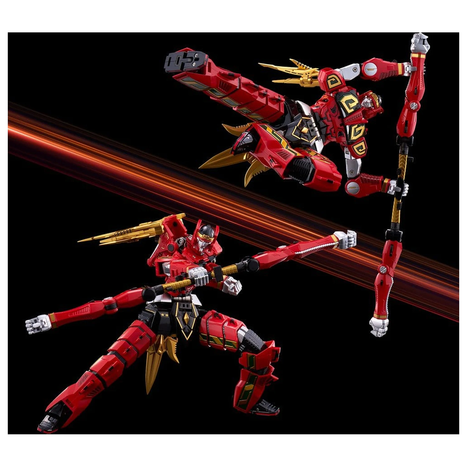 Power Rangers Go! Kuro Kara Combine Action figura Thunder Megazord 28 cm fotografija izdelka
