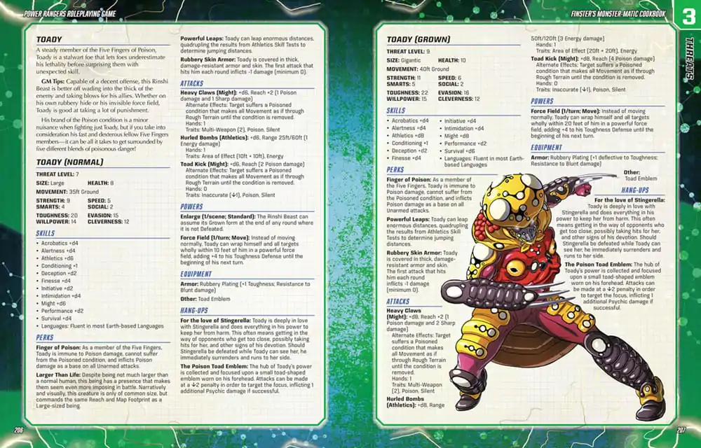 Power Rangers RPG book Finster's Monster-Matic Cookbook Sourcebook *Englische Version* fotografija izdelka
