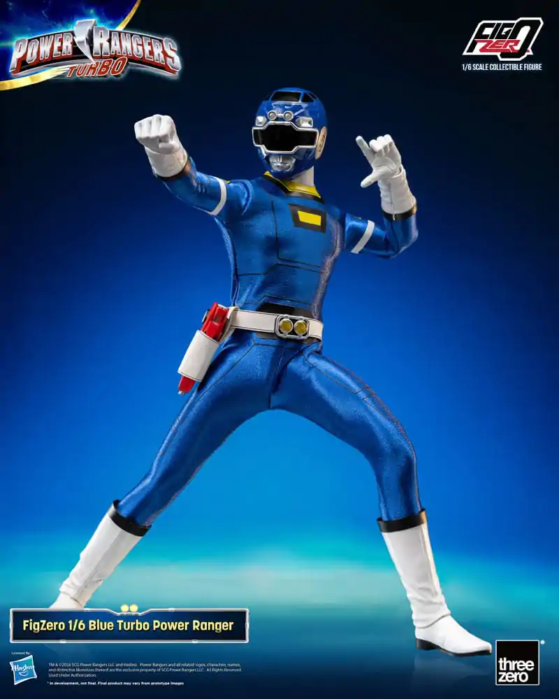 Power Rangers Turbo FigZero akcijska figura 1/6 Modri Turbo Power Ranger 30 cm fotografija izdelka