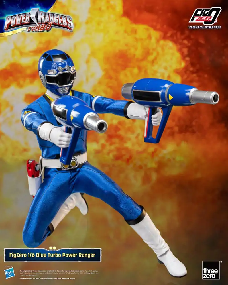 Power Rangers Turbo FigZero akcijska figura 1/6 Modri Turbo Power Ranger 30 cm fotografija izdelka