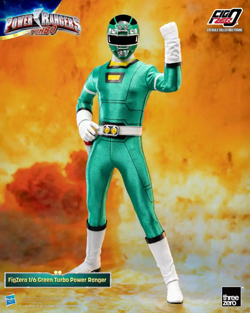 Power Rangers Turbo FigZero akcijska figura 1/6 Green Turbo Power Ranger 30 cm fotografija izdelka