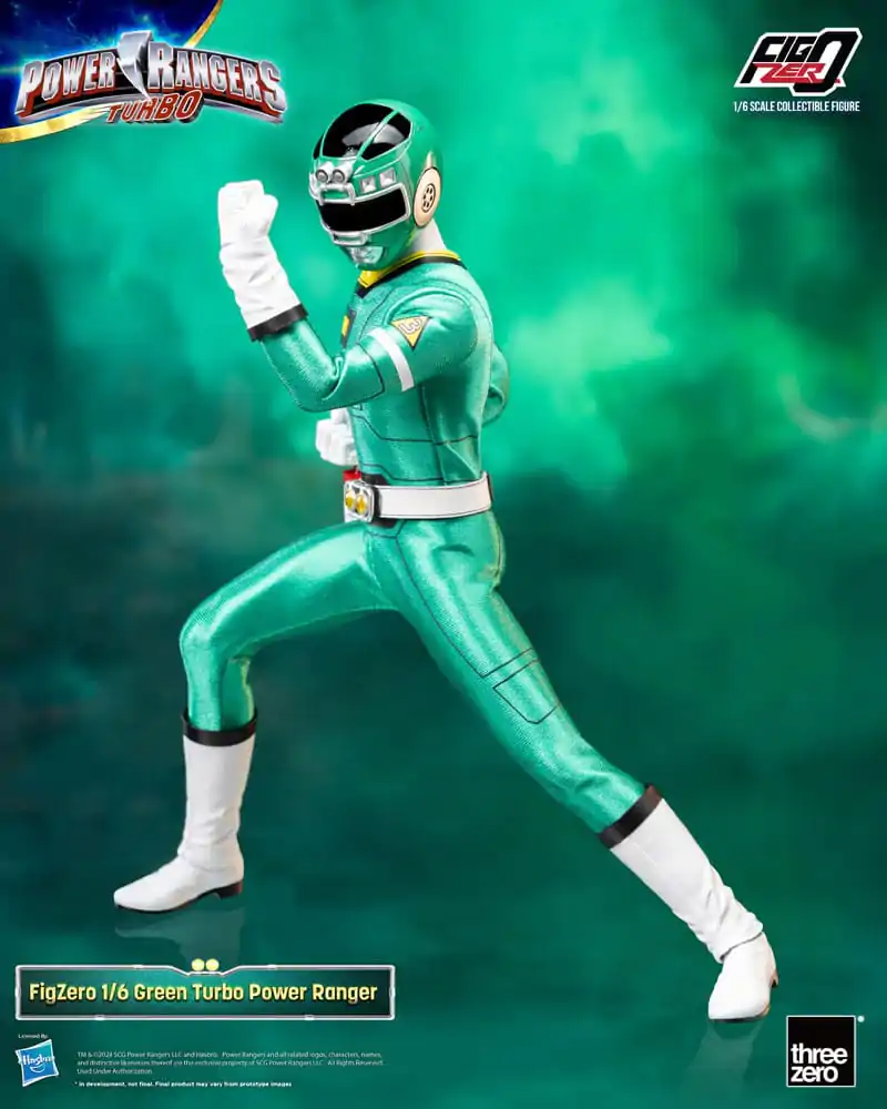 Power Rangers Turbo FigZero akcijska figura 1/6 Green Turbo Power Ranger 30 cm fotografija izdelka