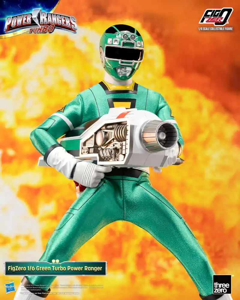 Power Rangers Turbo FigZero akcijska figura 1/6 Green Turbo Power Ranger 30 cm fotografija izdelka