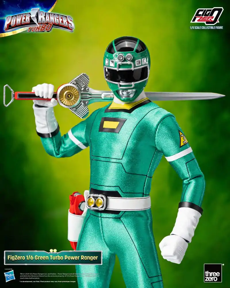 Power Rangers Turbo FigZero akcijska figura 1/6 Green Turbo Power Ranger 30 cm fotografija izdelka