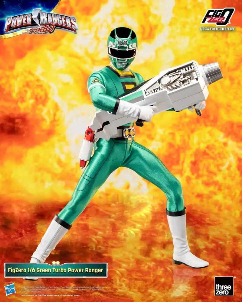 Power Rangers Turbo FigZero akcijska figura 1/6 Green Turbo Power Ranger 30 cm fotografija izdelka