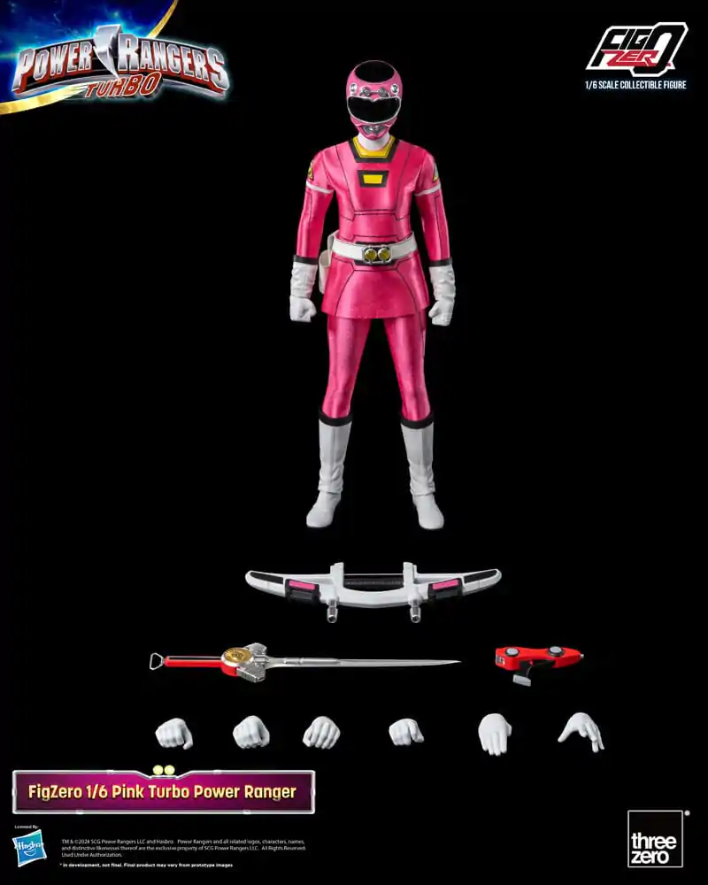 Power Rangers Turbo FigZero akcijska figura 1/6 Pink Turbo Power Ranger 30 cm fotografija izdelka