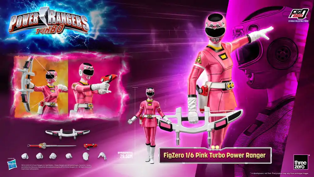 Power Rangers Turbo FigZero akcijska figura 1/6 Pink Turbo Power Ranger 30 cm fotografija izdelka