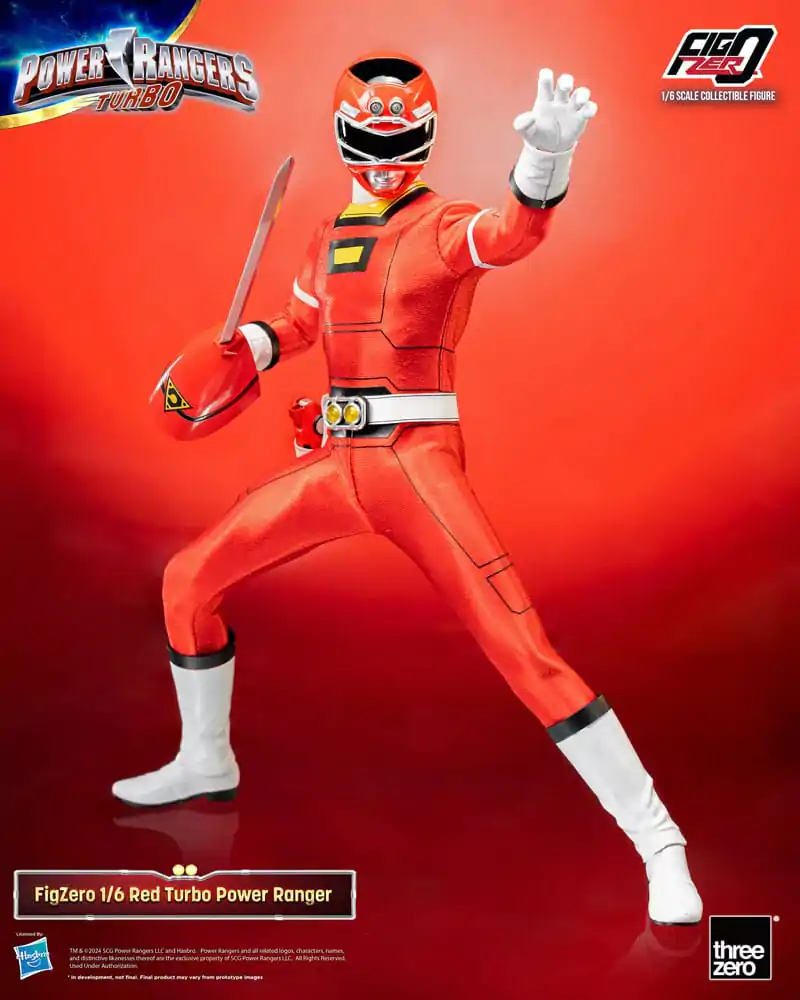 Power Rangers Turbo FigZero akcijska figura 1/6 Red Turbo Power Ranger 30 cm fotografija izdelka