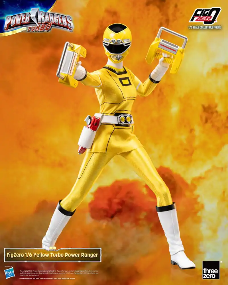 Power Rangers Turbo FigZero akcijska figura 1/6 Yellow Turbo Power Ranger 30 cm fotografija izdelka