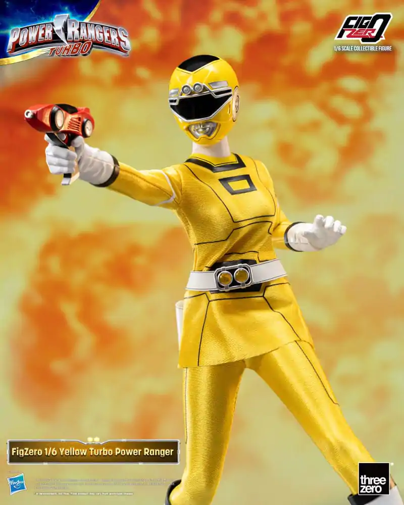 Power Rangers Turbo FigZero akcijska figura 1/6 Yellow Turbo Power Ranger 30 cm fotografija izdelka