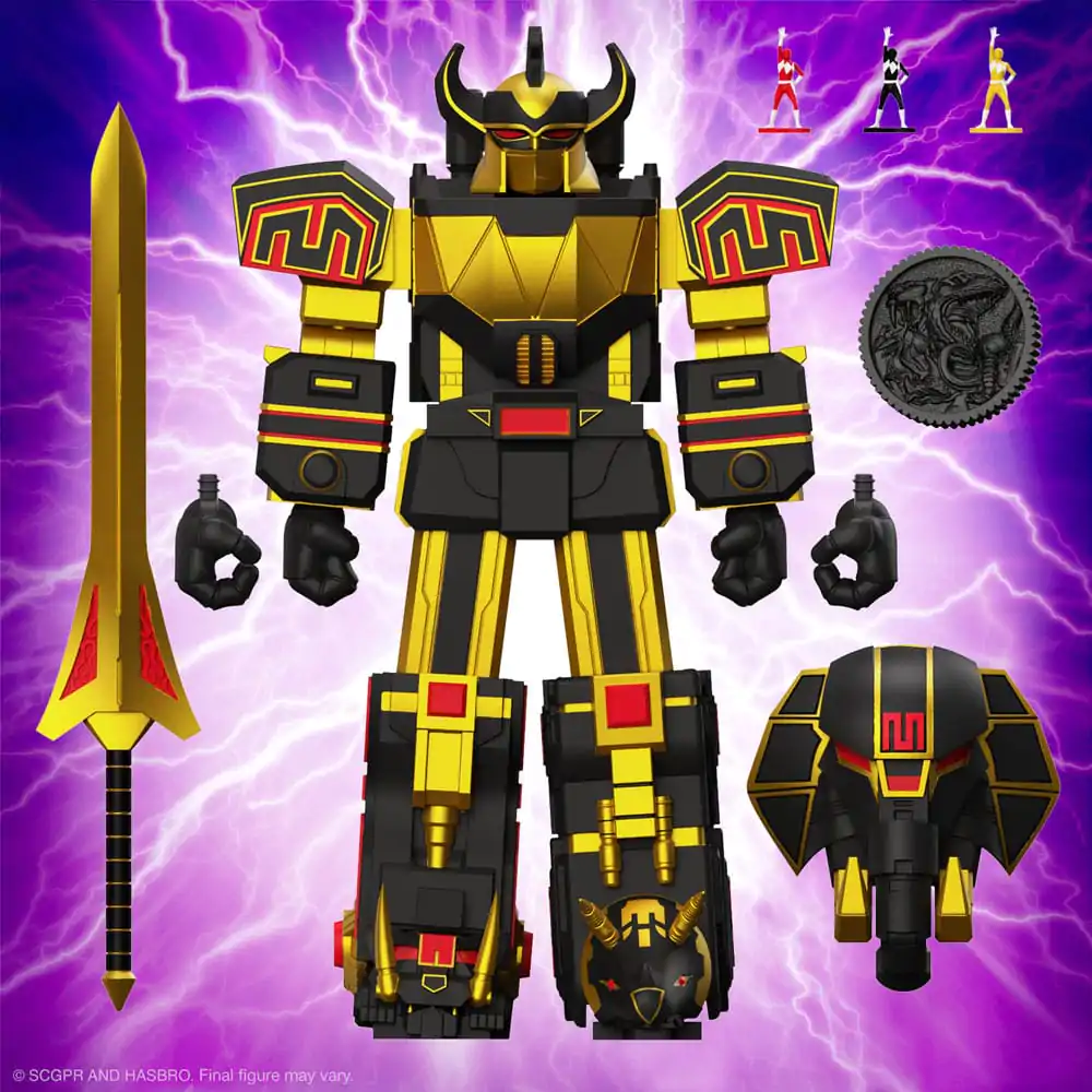 Power Rangers Ultimates akcijska figura Megazord (črna/zlata) 18 cm fotografija izdelka