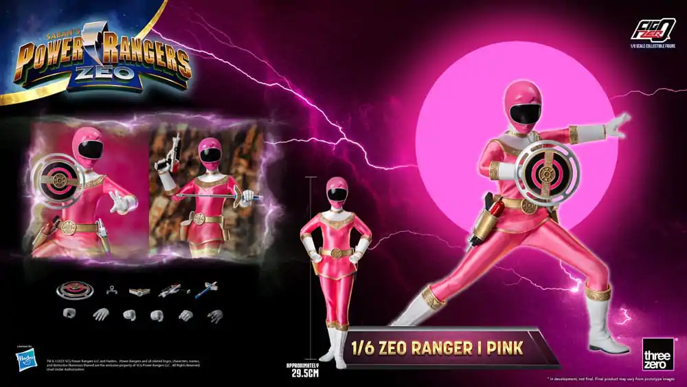 Power Rangers Zeo FigZero akcijska figura 1/6 Ranger I Pink 30 cm fotografija izdelka