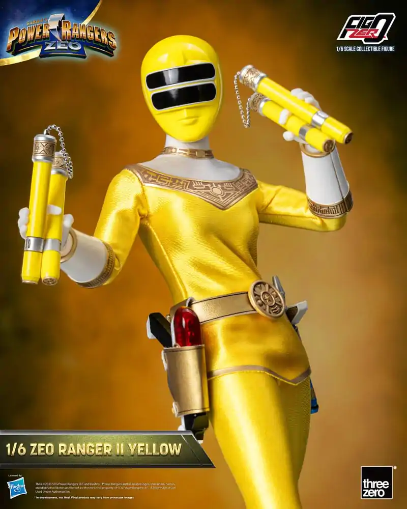 Power Rangers Zeo FigZero akcijska figura 1/6 Ranger II Yellow 30 cm fotografija izdelka