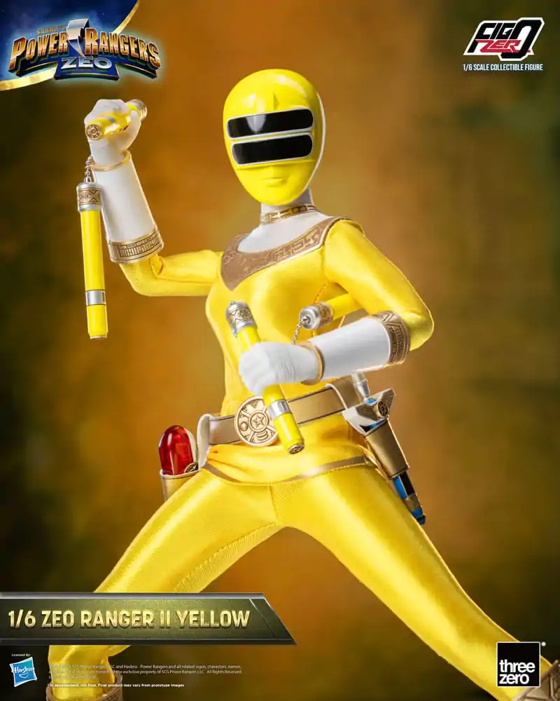 Power Rangers Zeo FigZero akcijska figura 1/6 Ranger II Yellow 30 cm fotografija izdelka