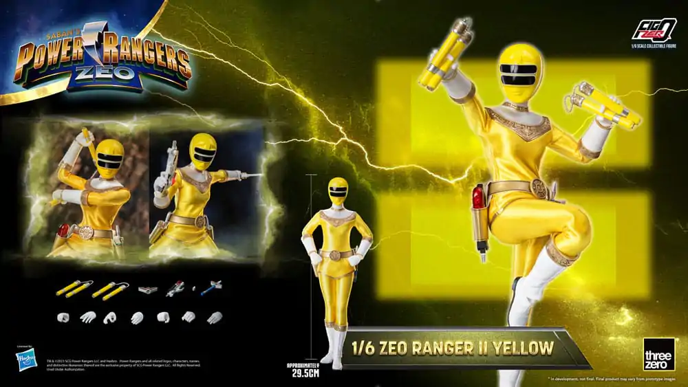 Power Rangers Zeo FigZero akcijska figura 1/6 Ranger II Yellow 30 cm fotografija izdelka