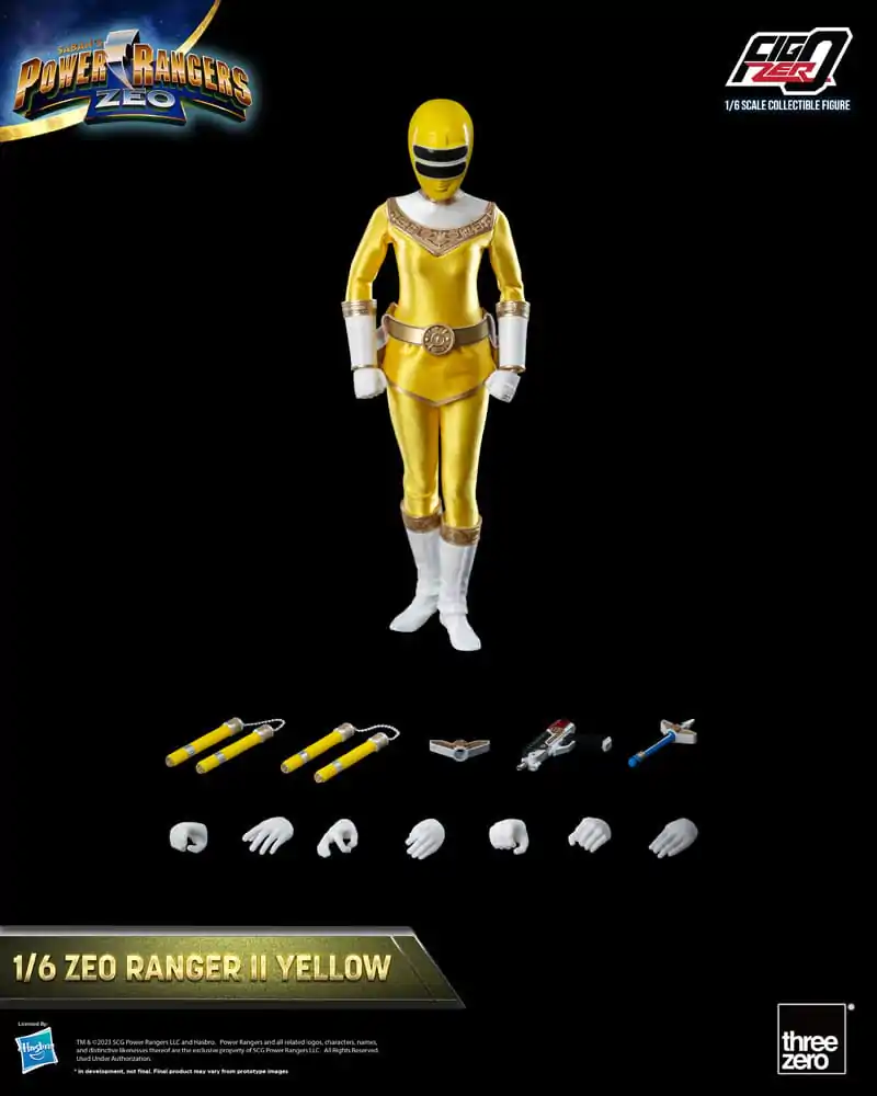 Power Rangers Zeo FigZero akcijska figura 1/6 Ranger II Yellow 30 cm fotografija izdelka