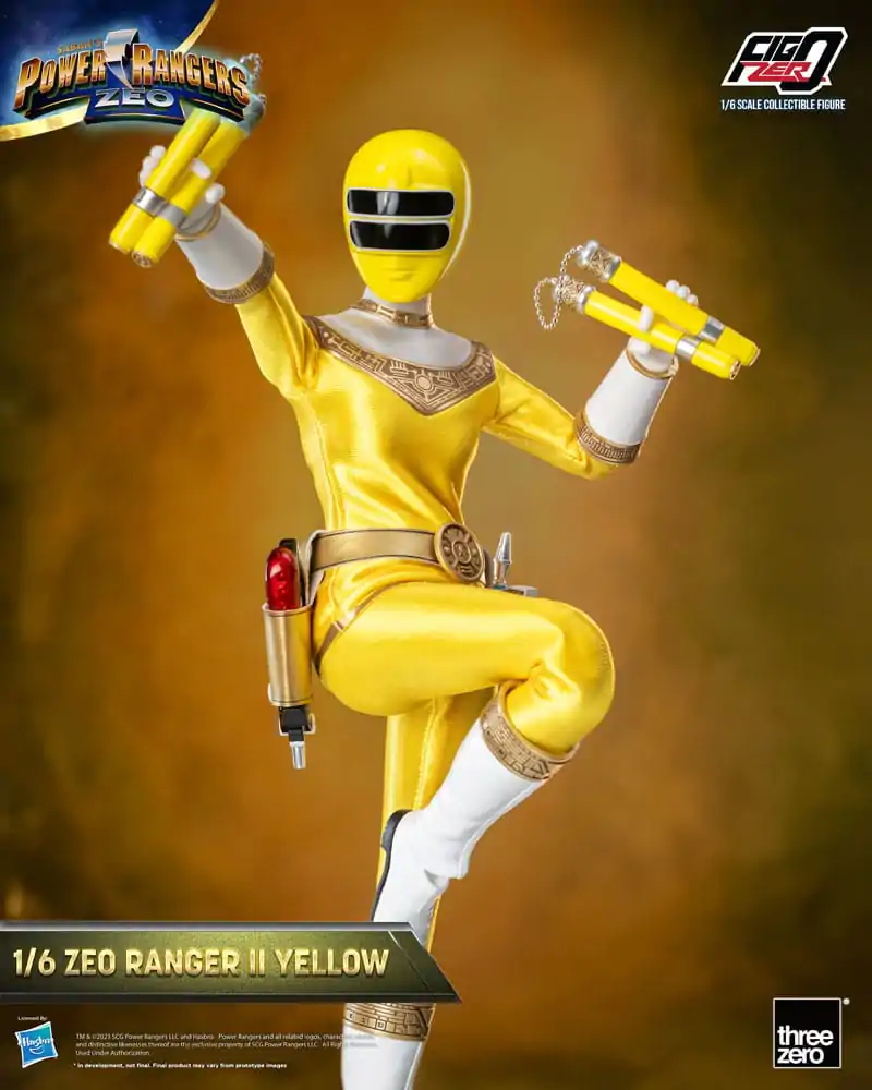 Power Rangers Zeo FigZero akcijska figura 1/6 Ranger II Yellow 30 cm fotografija izdelka