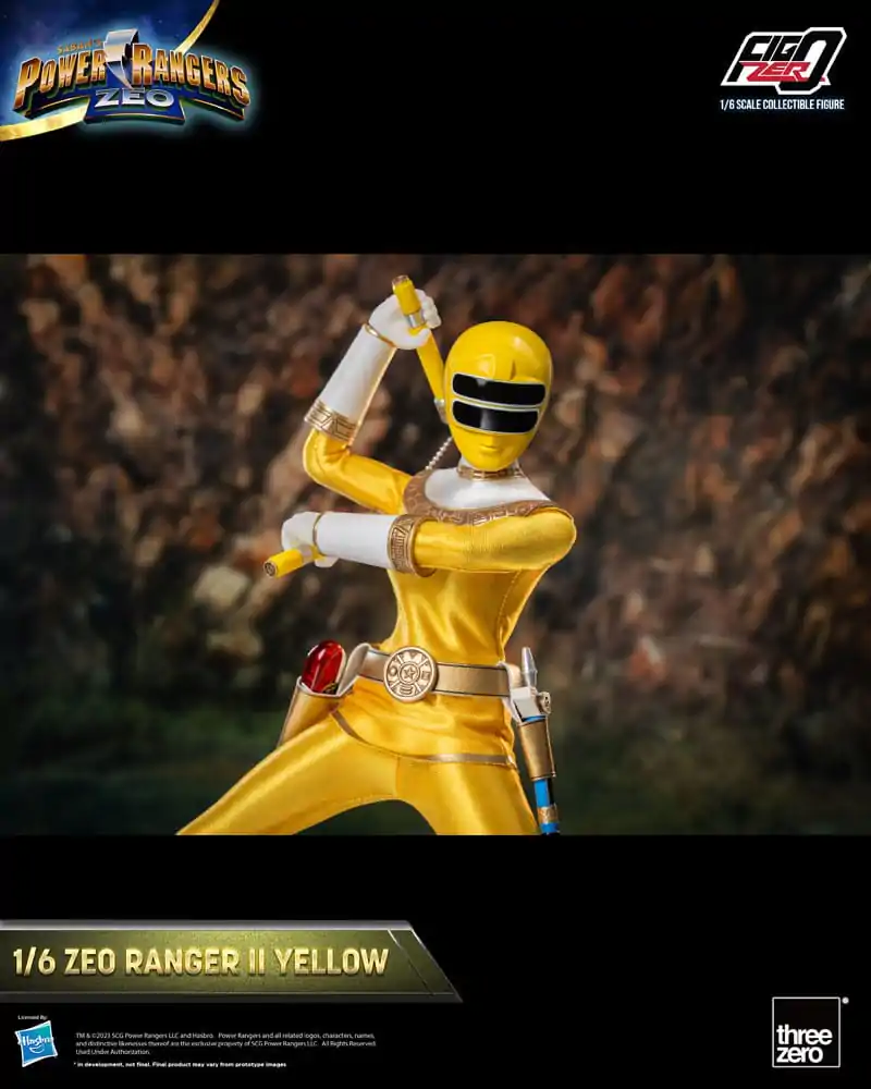 Power Rangers Zeo FigZero akcijska figura 1/6 Ranger II Yellow 30 cm fotografija izdelka