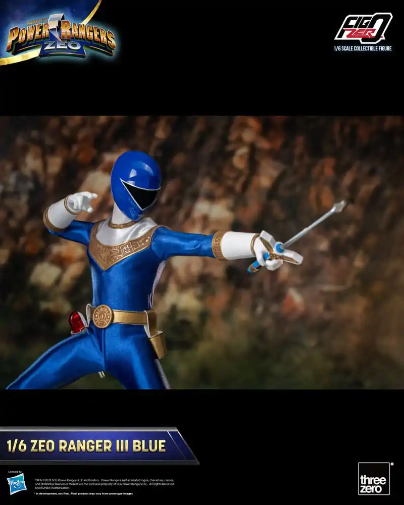 Power Rangers Zeo FigZero akcijska figura 1/6 Ranger III Blue 30 cm fotografija izdelka