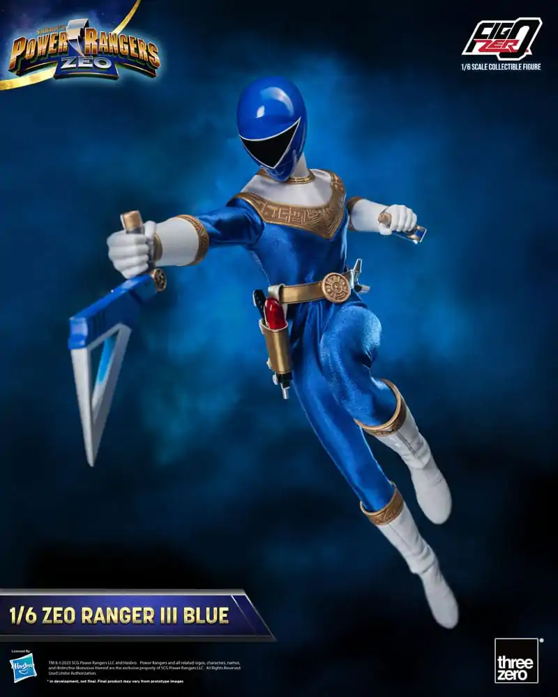 Power Rangers Zeo FigZero akcijska figura 1/6 Ranger III Blue 30 cm fotografija izdelka