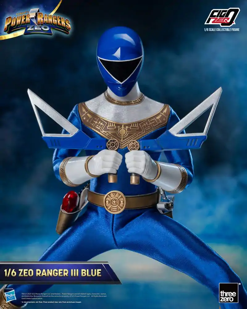 Power Rangers Zeo FigZero akcijska figura 1/6 Ranger III Blue 30 cm fotografija izdelka