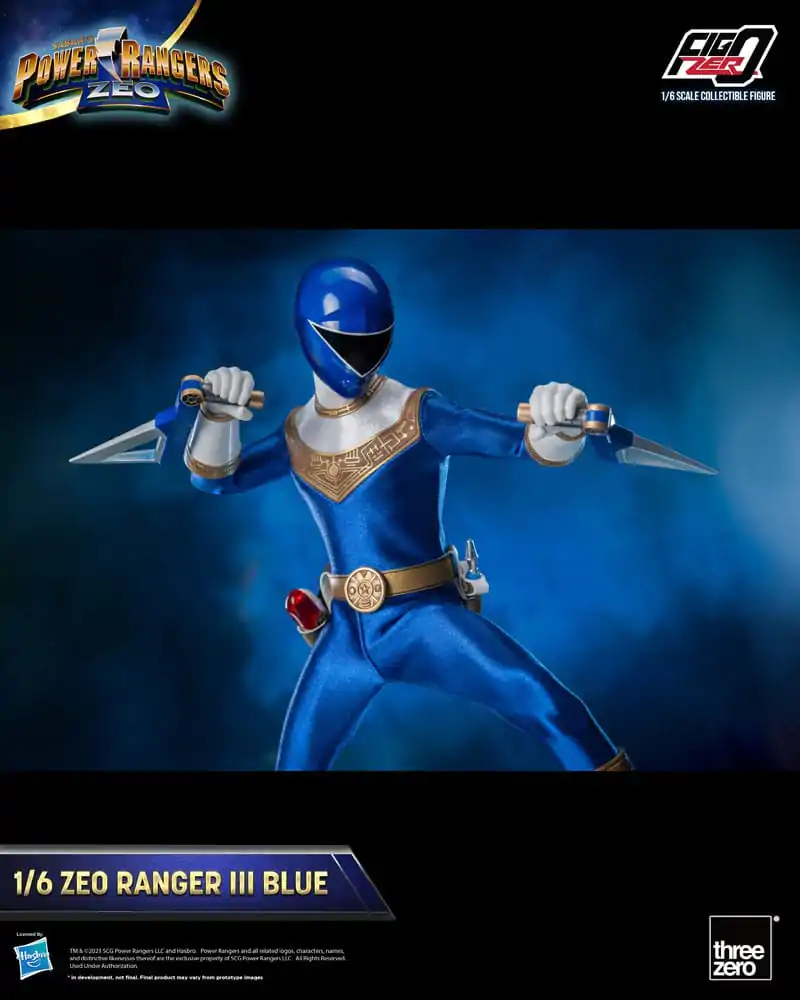 Power Rangers Zeo FigZero akcijska figura 1/6 Ranger III Blue 30 cm fotografija izdelka