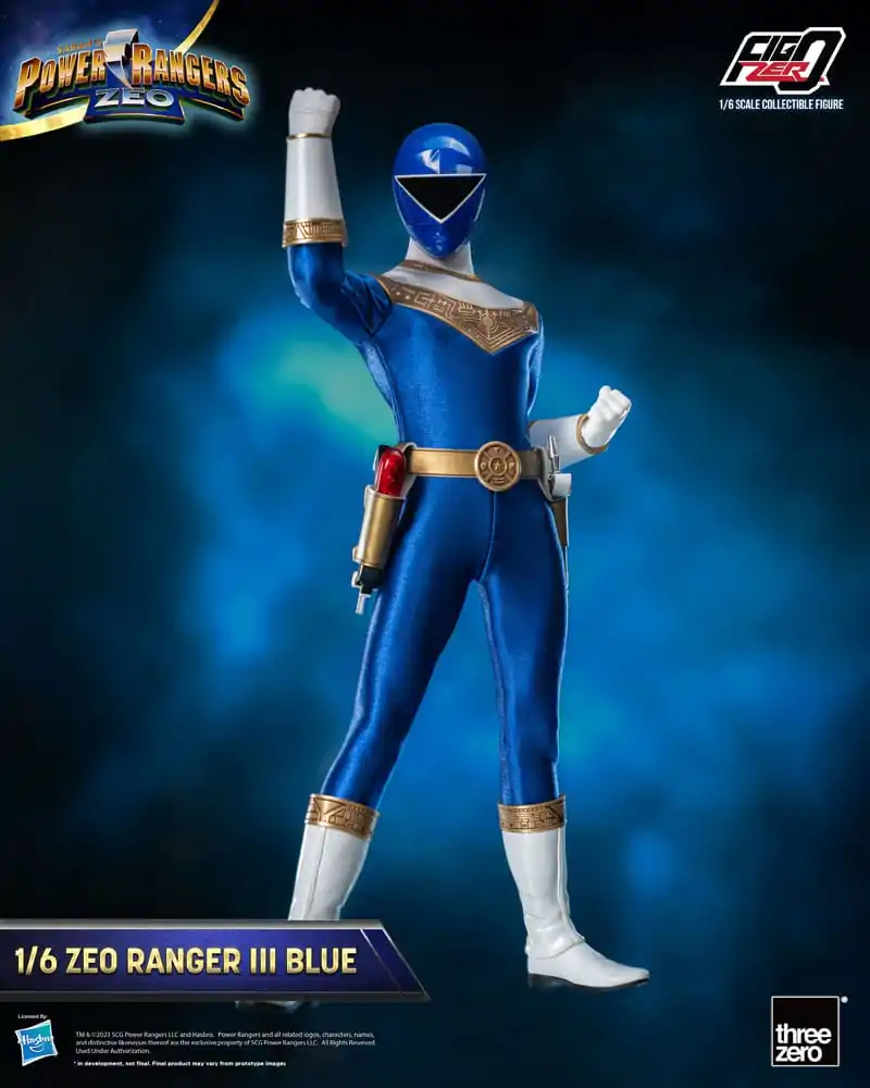 Power Rangers Zeo FigZero akcijska figura 1/6 Ranger III Blue 30 cm fotografija izdelka