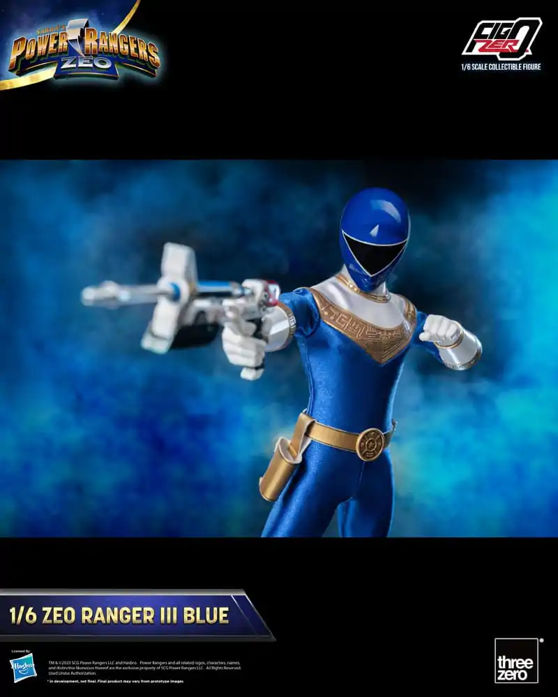 Power Rangers Zeo FigZero akcijska figura 1/6 Ranger III Blue 30 cm fotografija izdelka