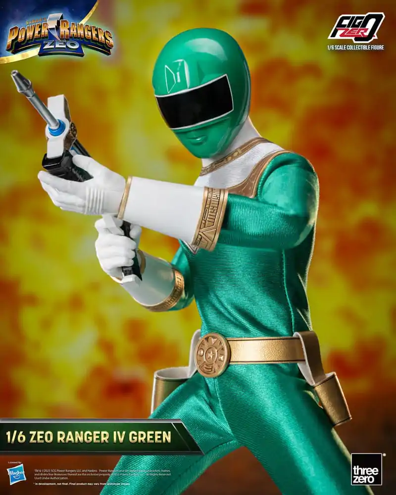 Power Rangers Zeo FigZero akcijska figura 1/6 Ranger IV Green 30 cm fotografija izdelka