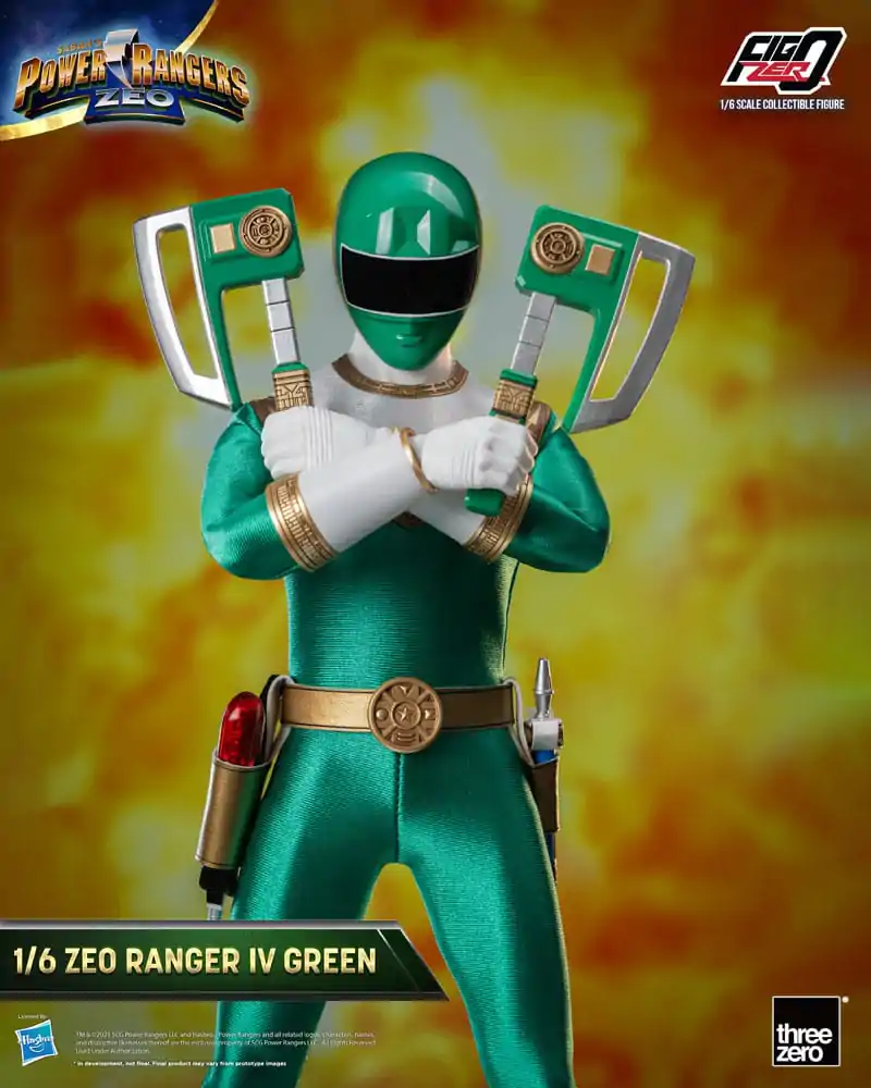 Power Rangers Zeo FigZero akcijska figura 1/6 Ranger IV Green 30 cm fotografija izdelka