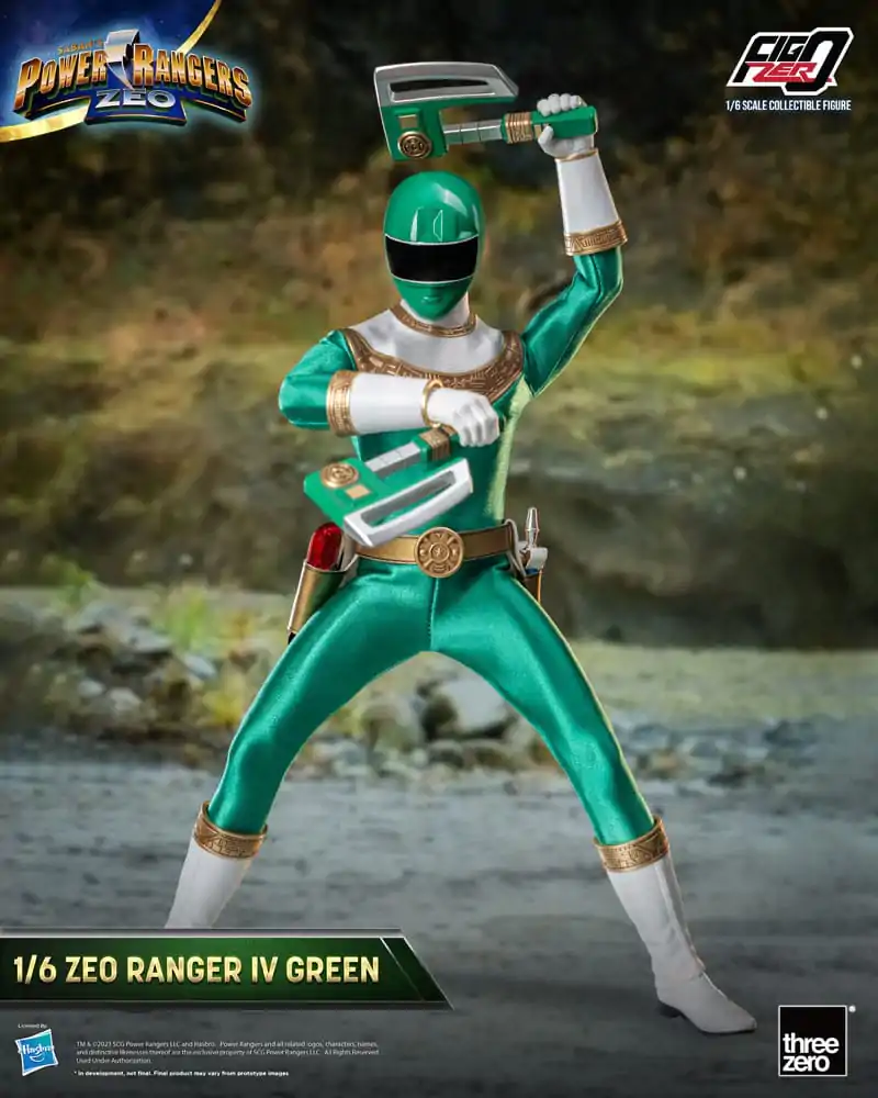 Power Rangers Zeo FigZero akcijska figura 1/6 Ranger IV Green 30 cm fotografija izdelka