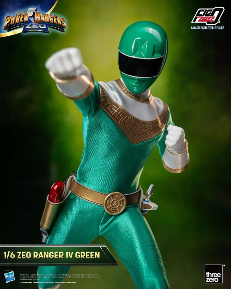 Power Rangers Zeo FigZero akcijska figura 1/6 Ranger IV Green 30 cm fotografija izdelka