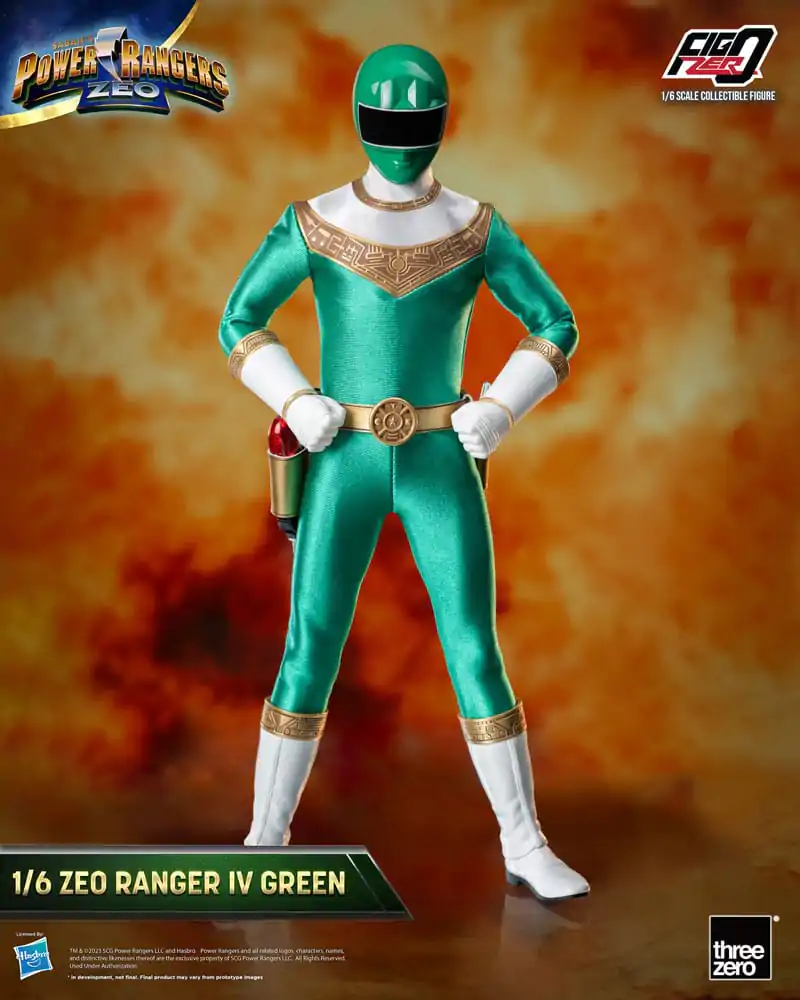 Power Rangers Zeo FigZero akcijska figura 1/6 Ranger IV Green 30 cm fotografija izdelka