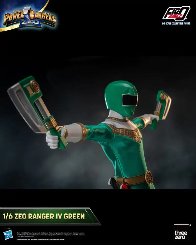 Power Rangers Zeo FigZero akcijska figura 1/6 Ranger IV Green 30 cm fotografija izdelka