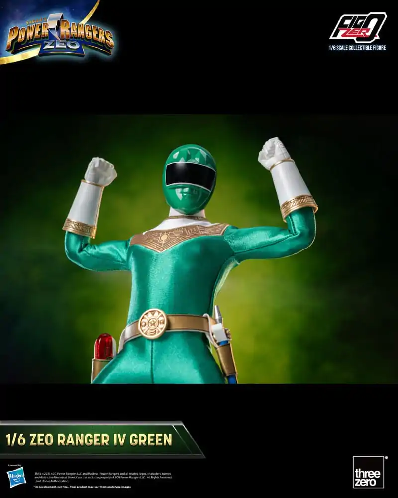 Power Rangers Zeo FigZero akcijska figura 1/6 Ranger IV Green 30 cm fotografija izdelka