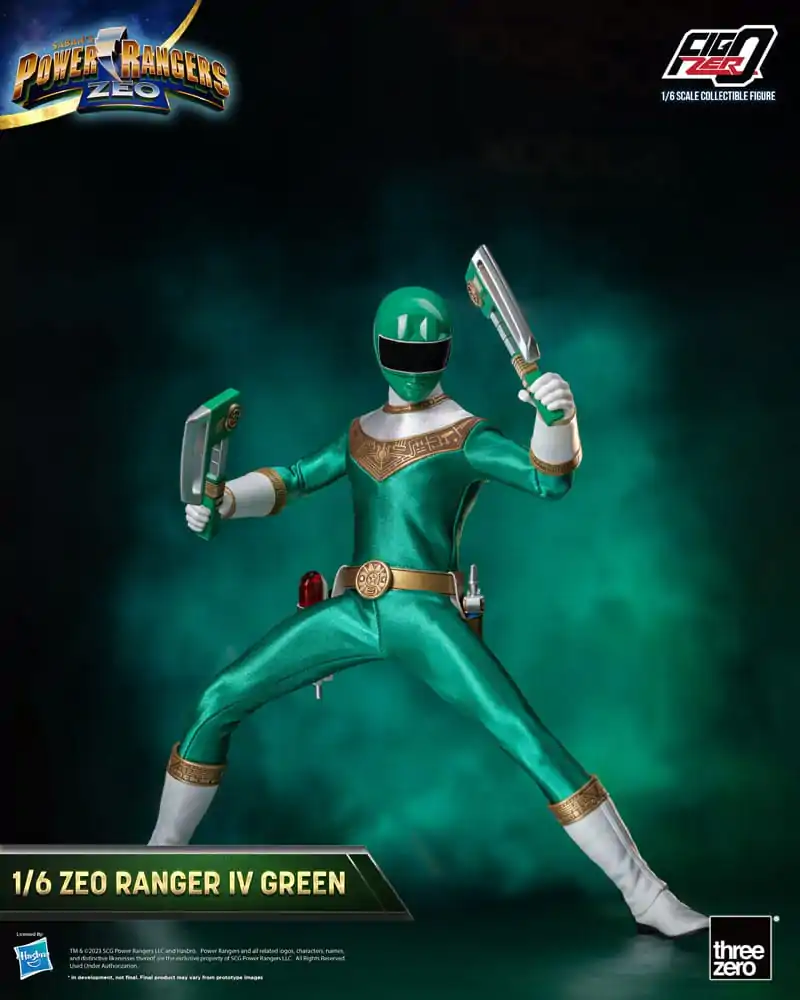 Power Rangers Zeo FigZero akcijska figura 1/6 Ranger IV Green 30 cm fotografija izdelka