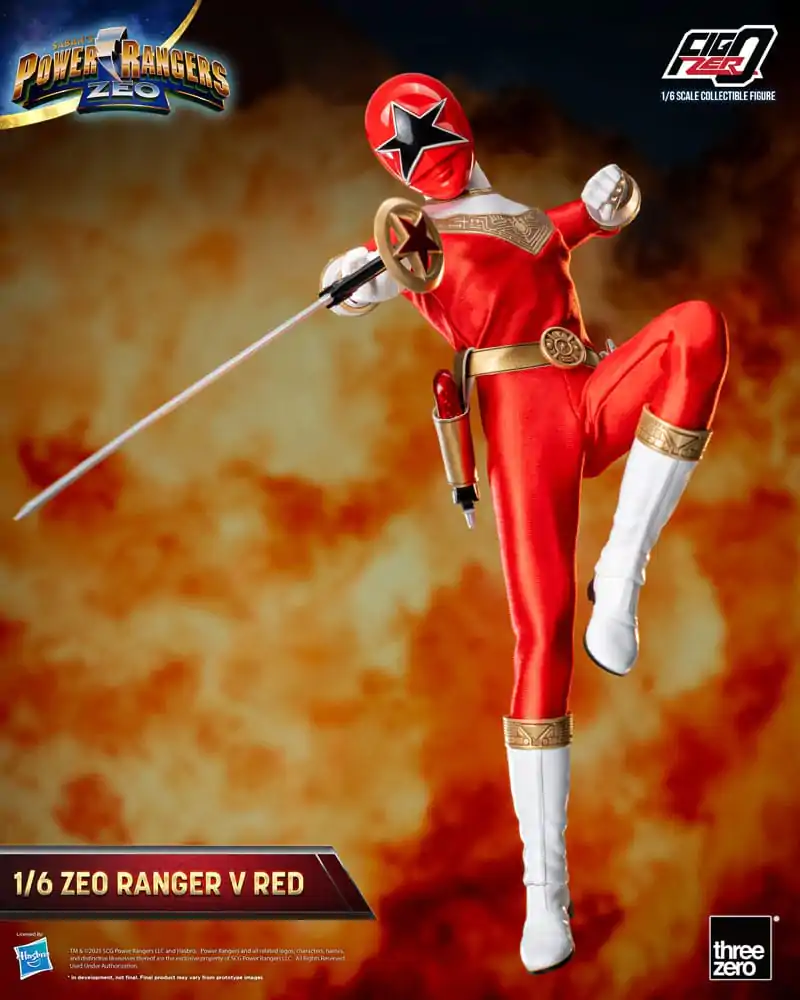 Power Rangers Zeo FigZero akcijska figura 1/6 Ranger V Red 30 cm fotografija izdelka