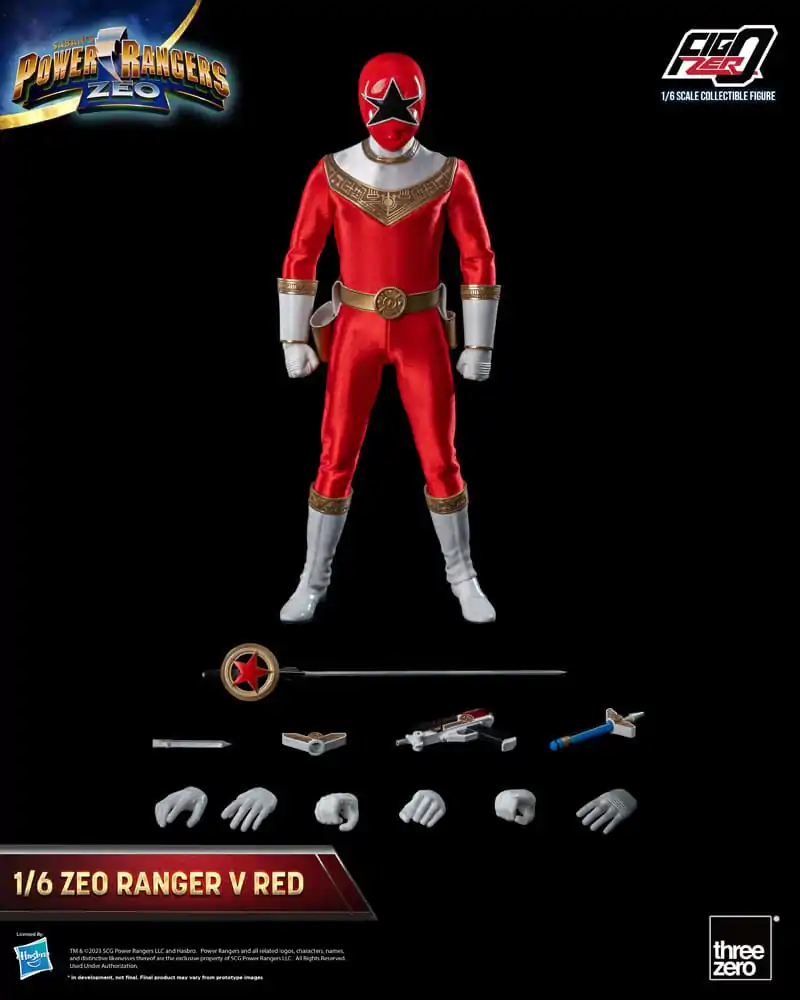 Power Rangers Zeo FigZero akcijska figura 1/6 Ranger V Red 30 cm fotografija izdelka