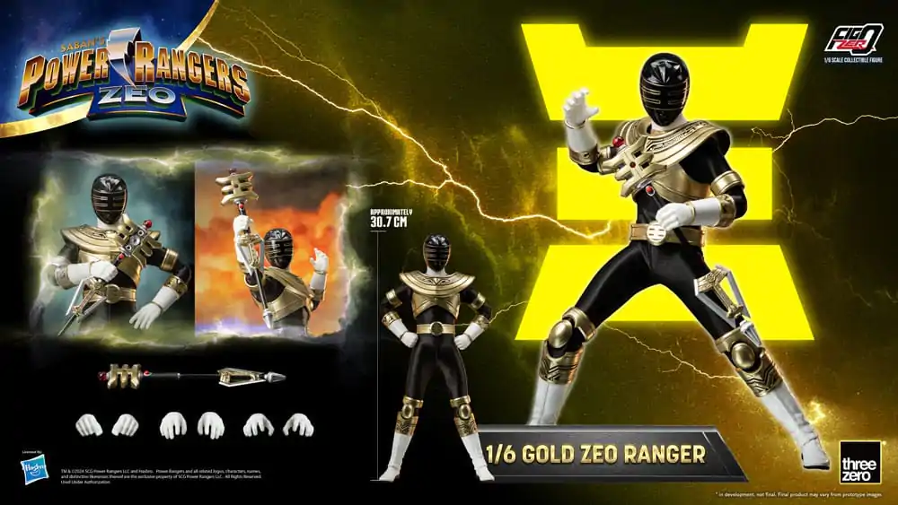 Power Rangers Zeo FigZero akcijska figura 1/6 Gold Zeo Power Ranger 30 cm fotografija izdelka