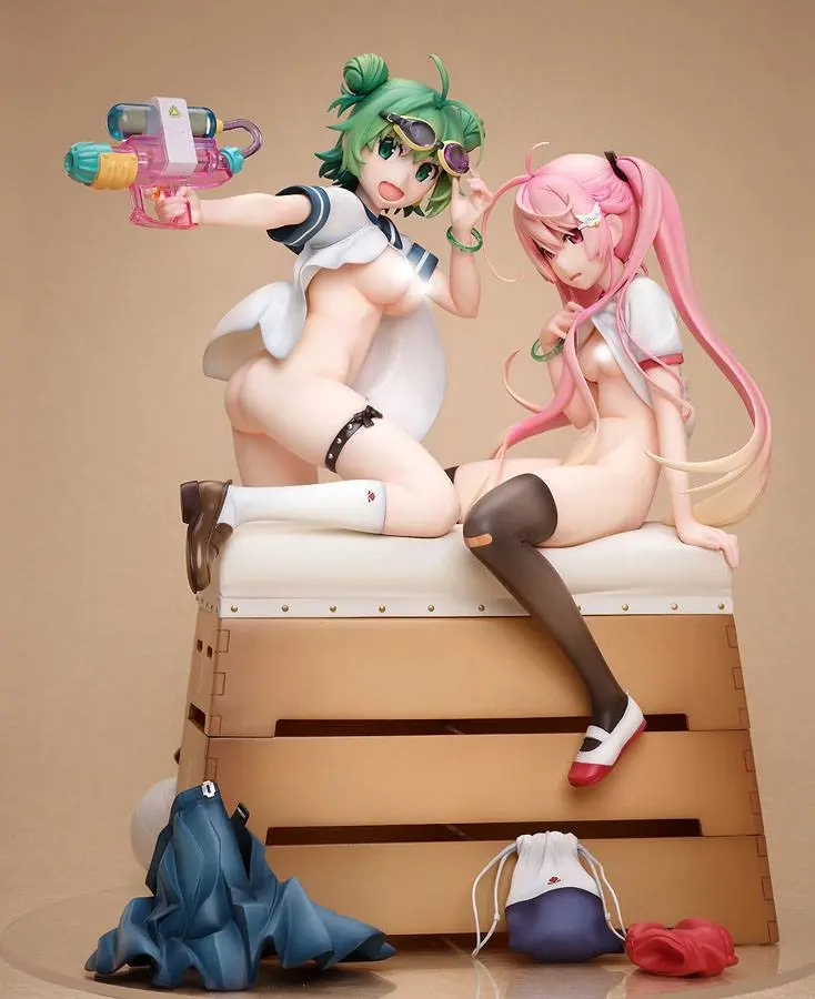 Poyoyon Rock Artwork Collection PVC Kip 1/5.5 Midori & Pink Sukumizu 28 cm fotografija izdelka