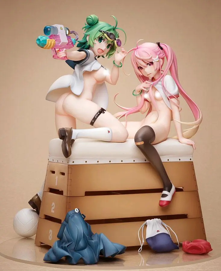 Poyoyon Rock Artwork Collection PVC Kip 1/5.5 Midori & Pink Sukumizu 28 cm fotografija izdelka