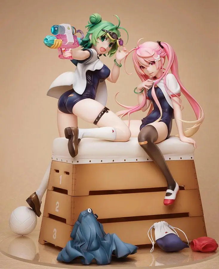 Poyoyon Rock Artwork Collection PVC Kip 1/5.5 Midori & Pink Sukumizu 28 cm fotografija izdelka