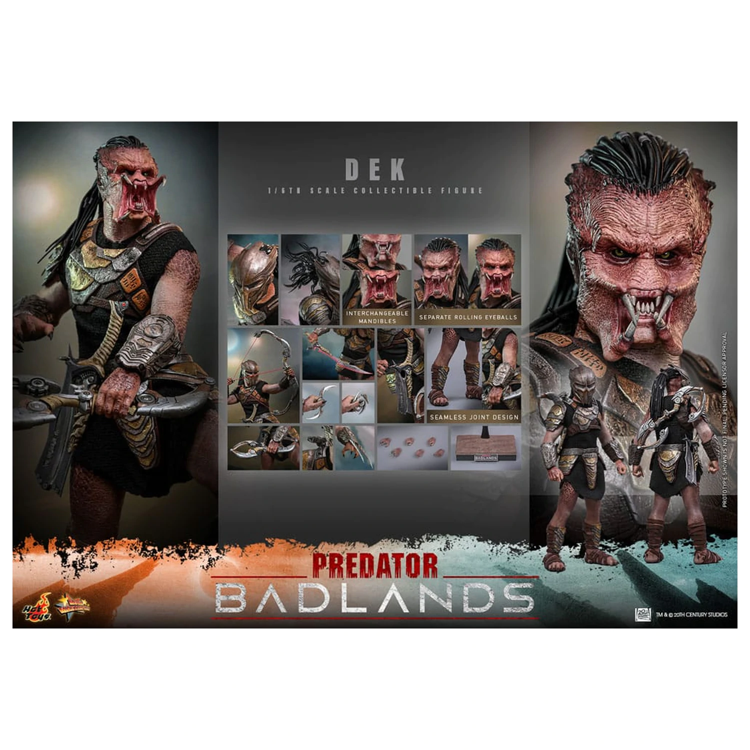 Predator: Badlands Movie Masterpiece akcijska figura 1/6 Dek 30 cm fotografija izdelka
