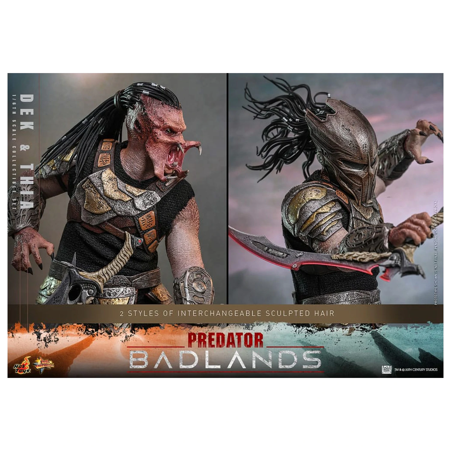 Predator: Badlands Movie Masterpiece akcijska figura 1/6 Dek & Thia 30 cm fotografija izdelka