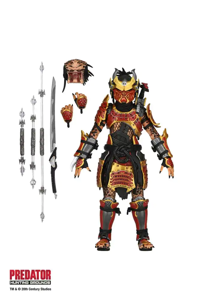 Predator: Hunting Grounds Action Figure Ultimate Samurai Predator 17 cm Figurica fotografija izdelka
