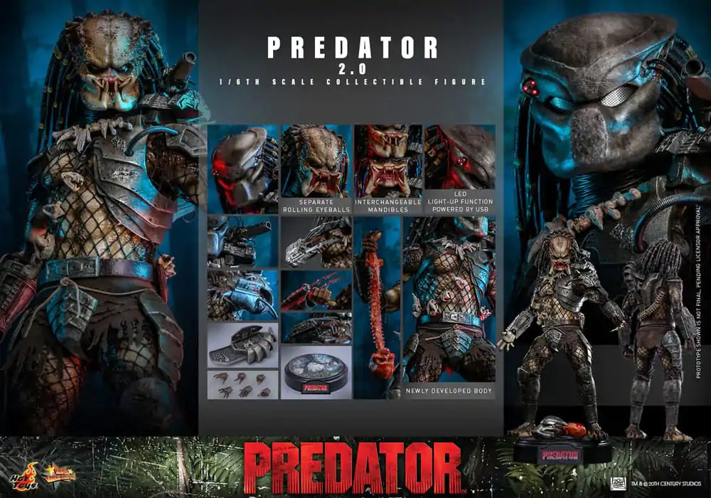 Predator Movie Masterpiece akcijska figura 1/6 Predator (2.0) 34 cm fotografija izdelka