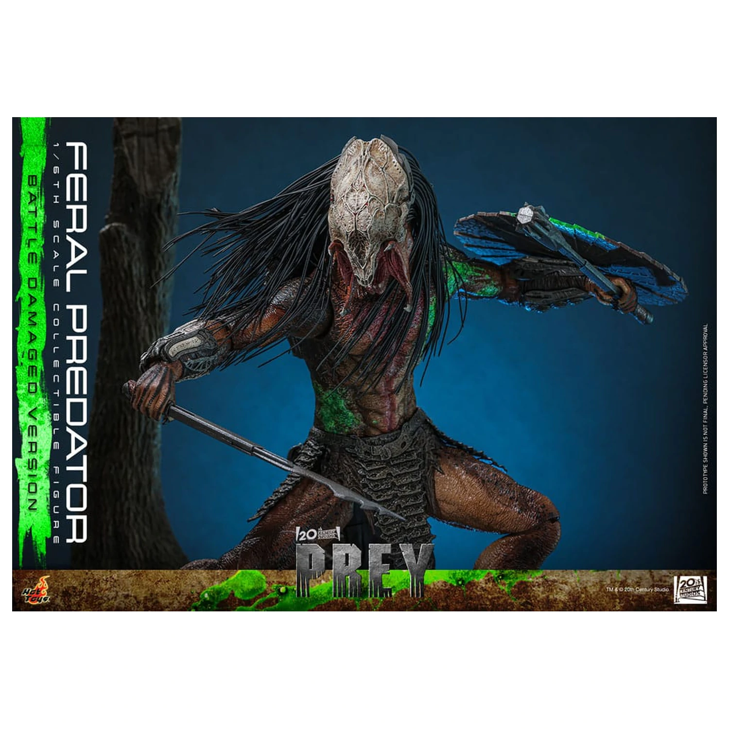 Prey Action Figure 1/6 Feral Predator (Battle Damaged Version) 37 centimetrov fotografija izdelka